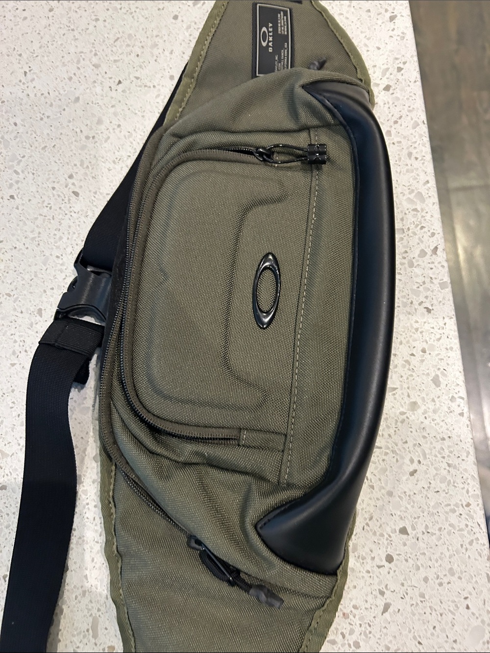 Oakley Olive Green and Black Sling Waist Pack